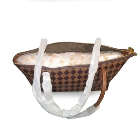 Zip tote bag brown check inside - Faizan Imported Bags